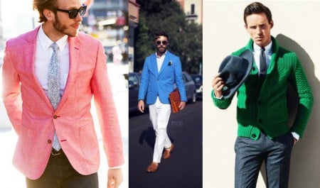 Casacos masculinos coloridos – Mais cor para o look deles