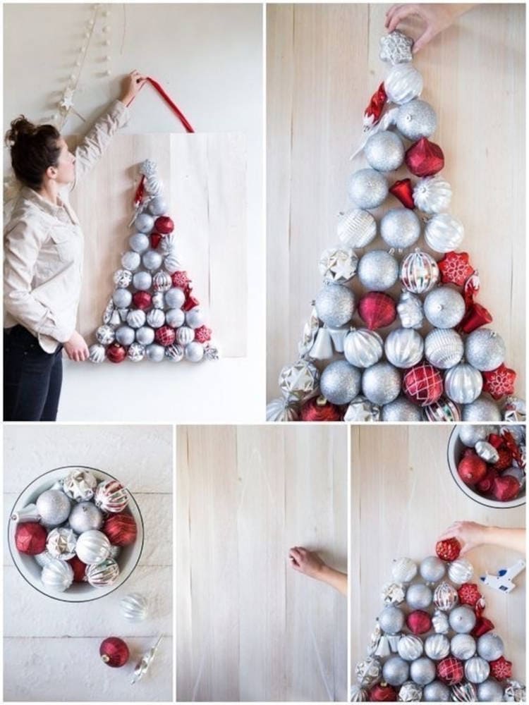 Árvore de Natal feita de Bolas