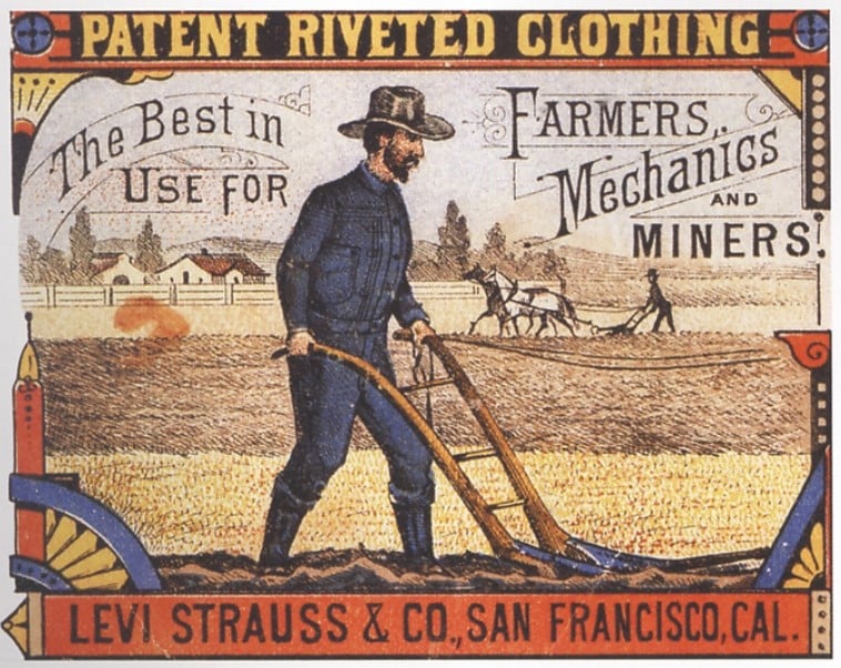 Por volta dos anos 1880 o Jeans original da Levis era uma completa novidade. 
