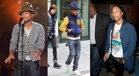 O Estilo de Pharrell Williams: músico de sucesso e ícone fashion de 2015