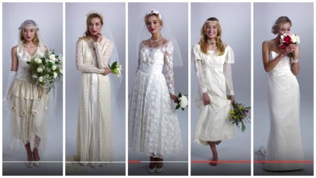 História do vestido de noiva em 100 anos de moda em três minutos