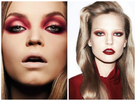 Maquiagem com sombra vermelha – Essa moda vai pegar