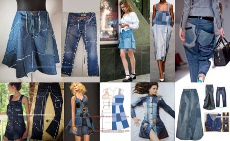 Jeans Patchwork, uma super tendência – Transforme seu jeans antigo em peças super descoladas + 30 fotos e passo a passo