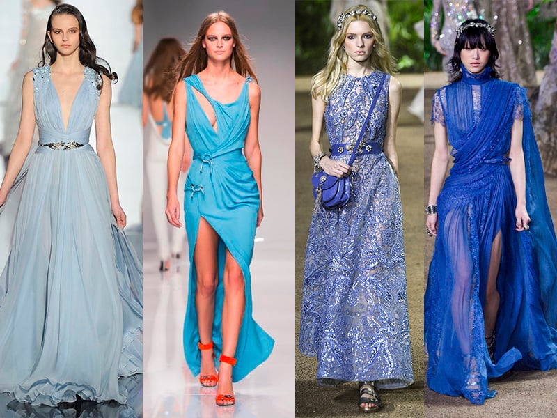Vestido de festa azul - Aprenda a combinar vestido azul com calçados e  acessórios - Looks de festa | Fashion Bubbles
