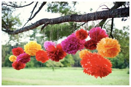 Festas Juninas – Como fazer flores em papel seda e pompons para decoração das festas de São João