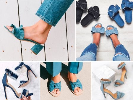 Sapatos Jeans – Texturas em denim são tendência confirmada pro Verão 2018