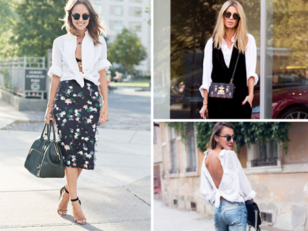 Camisa Branca – 4 maneiras diferentes de usar a peça clássica – Truques de Styling