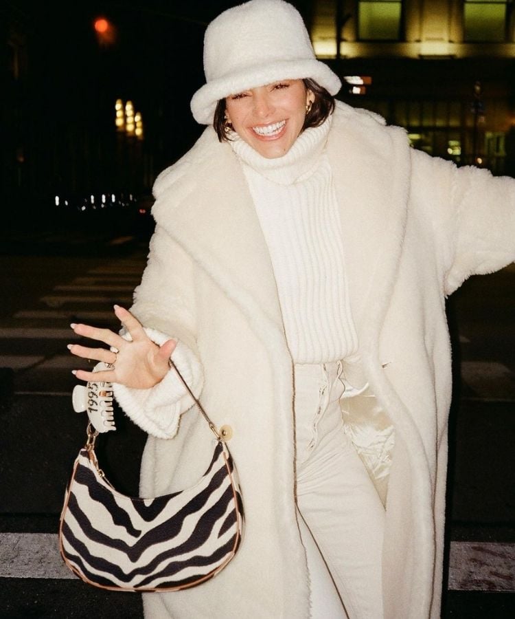 Estilo de Bruna Marquezine - atriz usa look all white em Nova York