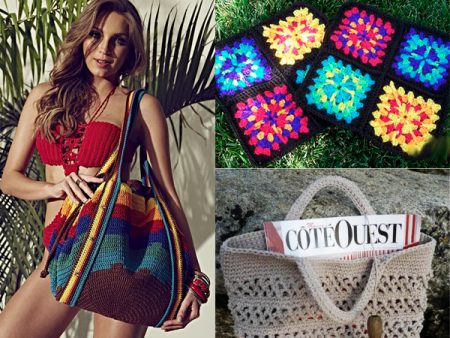 Bolsas de praia em crochê (DIY)- Gráficos, receitas e vídeos com passo a passo para fazer em casa