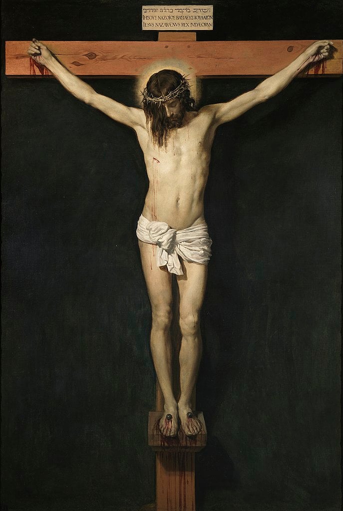 Cristo na Cruz, 1632. Crédito: Diego Velázquez. 