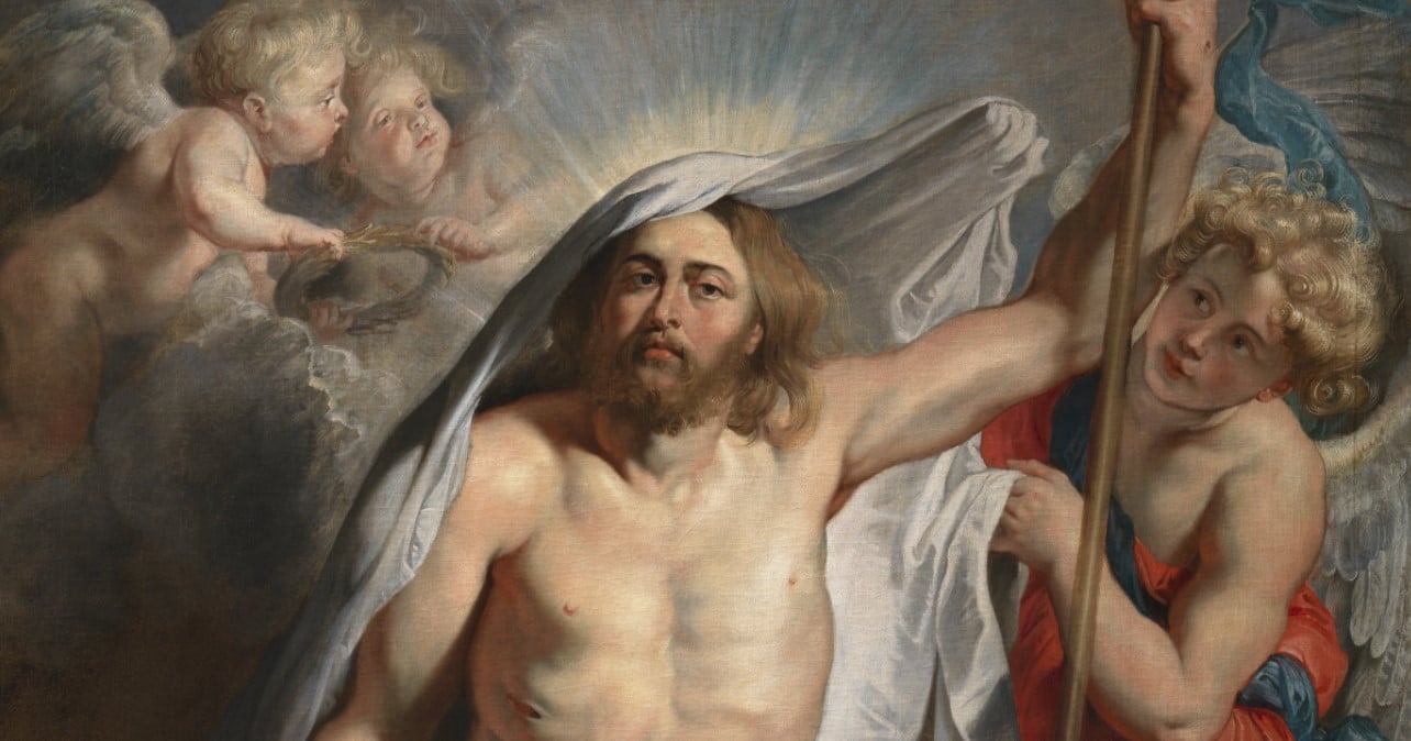 Fragmento do quadro "A Ressurreição de Jesus" de Pieter Paul Rubens, c. 1616.