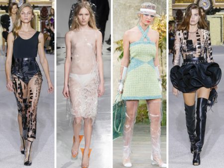 Plástico – Tendência da transparência domina roupas e acessórios, entenda porquê