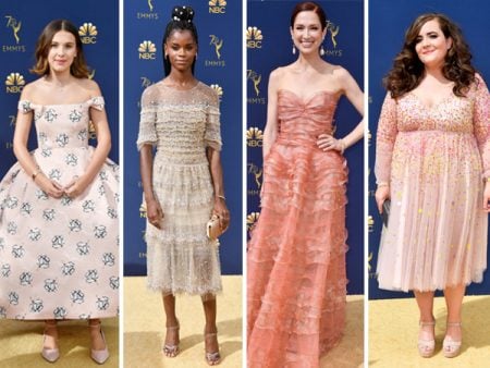 Vestidos de festa românticos – Delicadeza em alta no Red Carpet Emmy Awards 2018 – Madrinhas e formandas