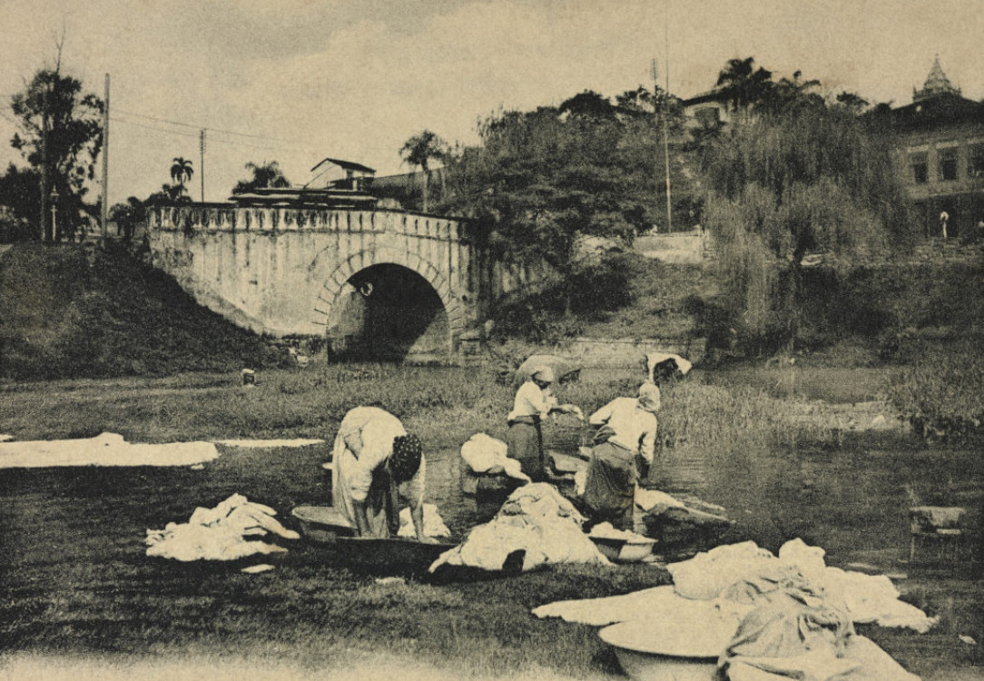 Lavadeiras no Rio Tamanduateí
