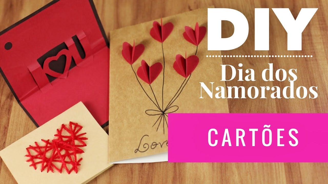 DIY Cartões de Dia dos Namorados