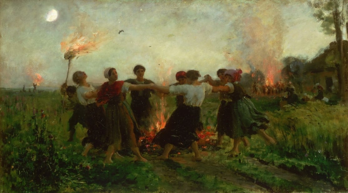 A Festa de São João de Jules Breton, 1875. 