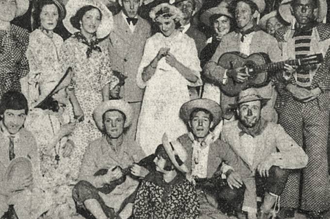 Festa Junina no Clube Espéria, em 1933 em São Paulo.