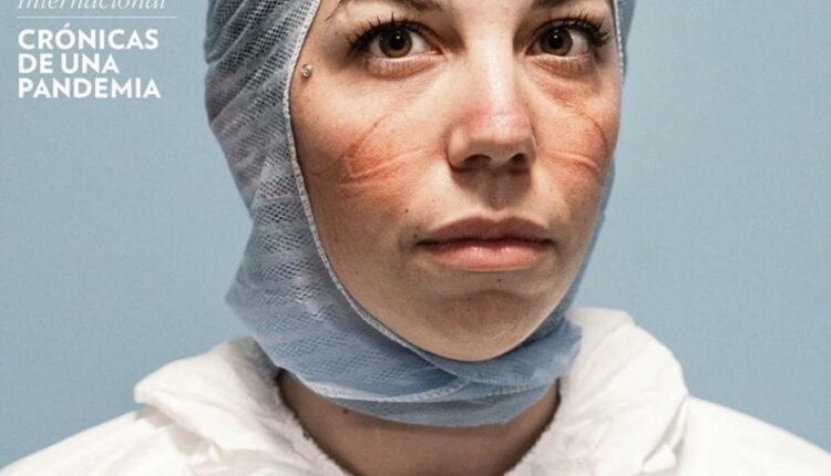 Marie Claire méxico apresenta médica com o rosto machucado pelo uso de máscara contra o covid-19