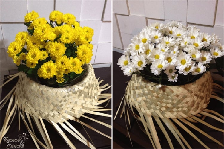 decoração para festas juninas com flores