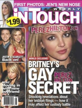 Britney Capas de revistas exposição em excesso