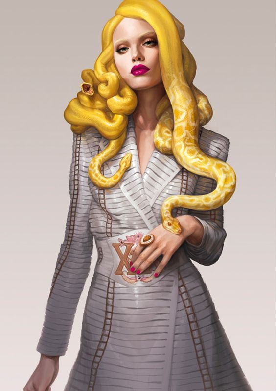 Ilustração de Medusa Fashion - Medusa da moda
