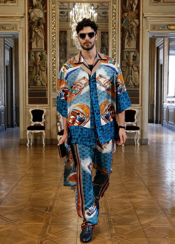 Look masculino estampado - Dolce & Gabbana Virtual