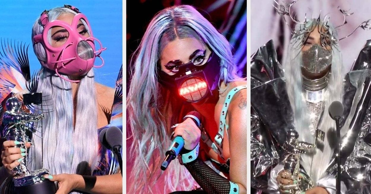 Lady Gaga usou 7 máscaras no VMA 3