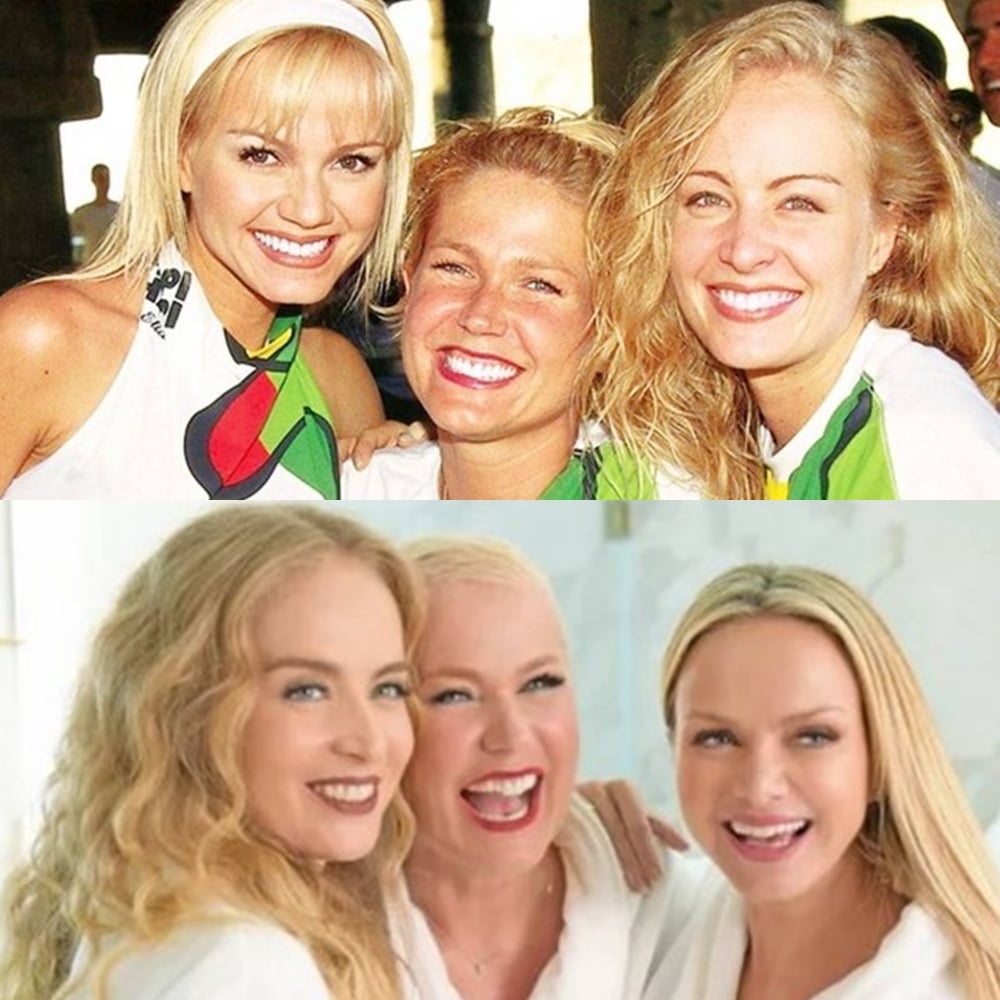 Eliana, Xuxa e Angélica, antes e depois 
