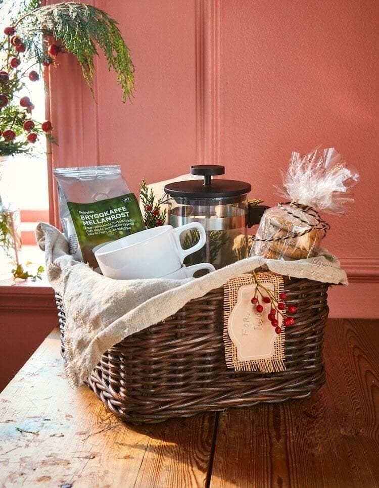 cesta de Natal para quem gosta de café