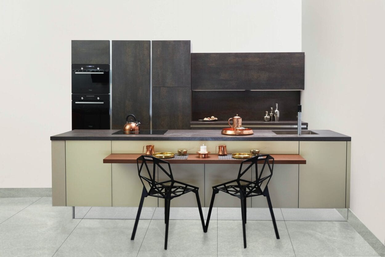 Cozinha com decoração minimalista