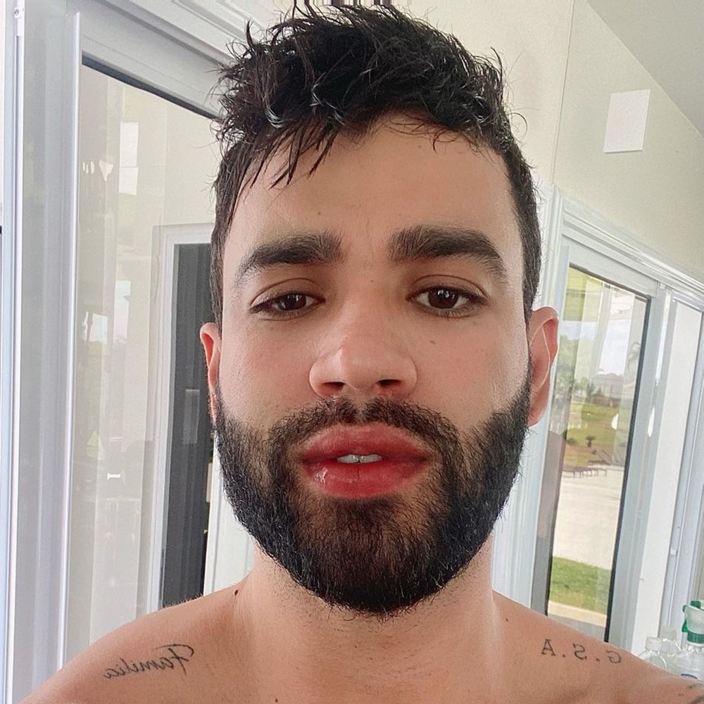 Rosto do cantor Gusttavo Lima Cantor Gusttavo Lima