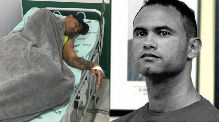 Goleiro Bruno internado.