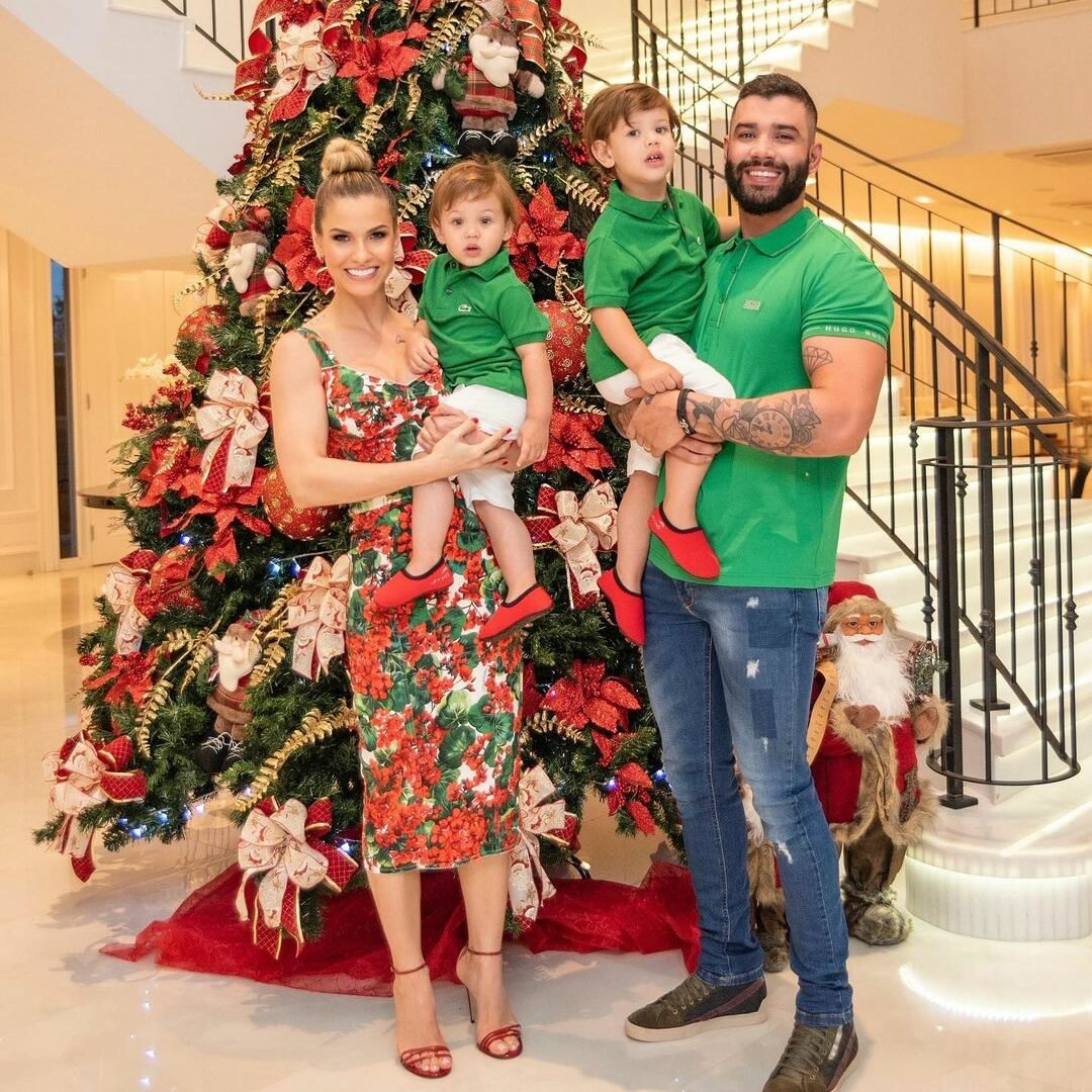 Família de Gusttavo Lima em Natal de 2019.
