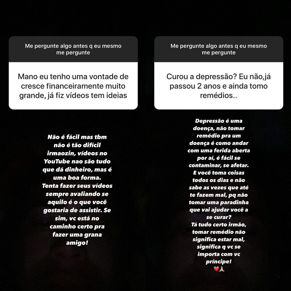 Resposta de Whindersson Nunes.