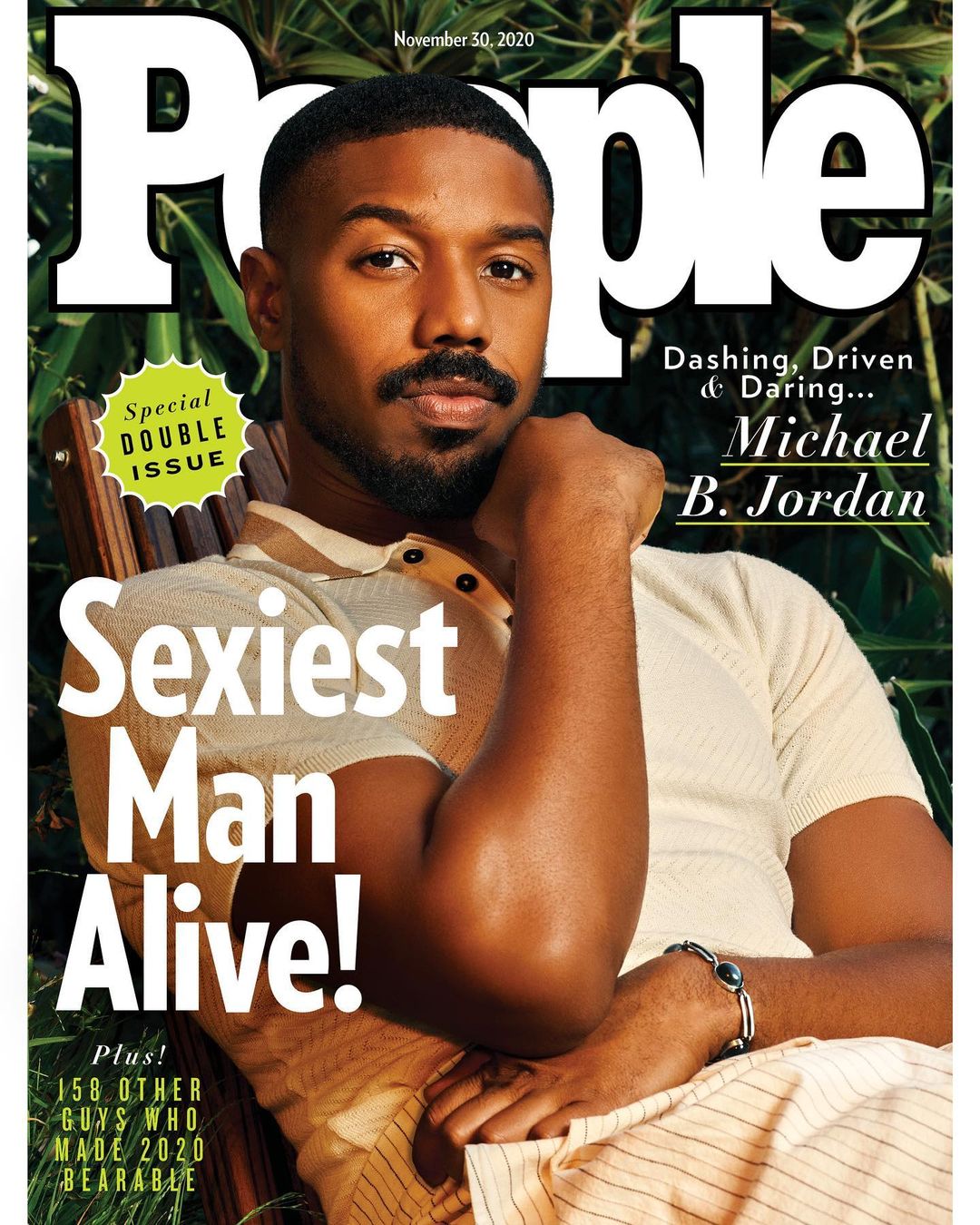 Capa da revista People, mês de Novembro 2020. Capa da revista People, Michael B. Jordan.