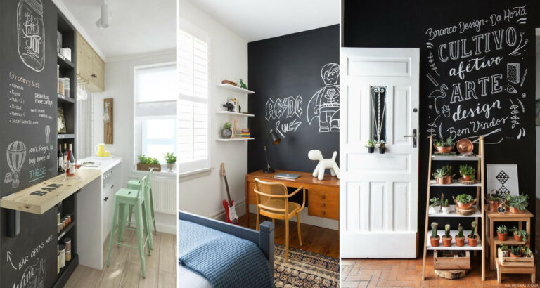 Parede de lousa: como fazer e usar na decoração com 27 fotos inspiradoras