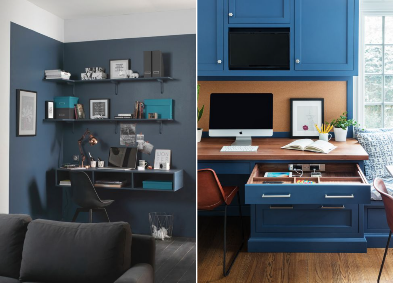 Cores para home office - Azul