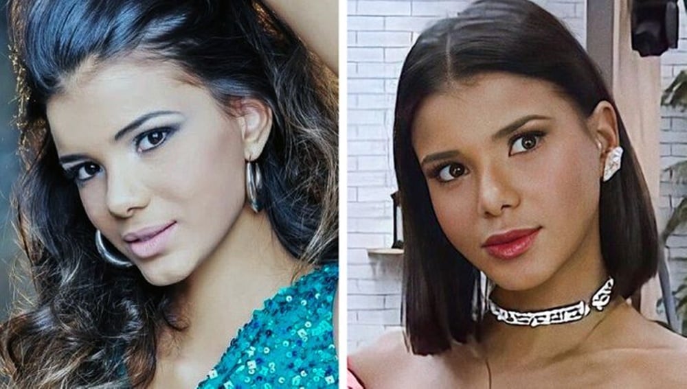Jakelyne Oliveira antes e depois de A Fazenda 12.