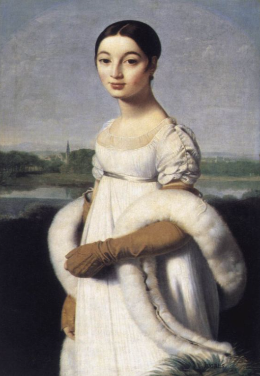 Quadro Mademoiselle Caroline Rivière de Jean Ingres 1805