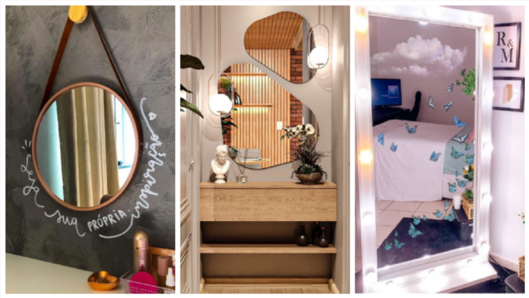 Espelho na decoração – 25 modelos de quarto, sala e banheiro