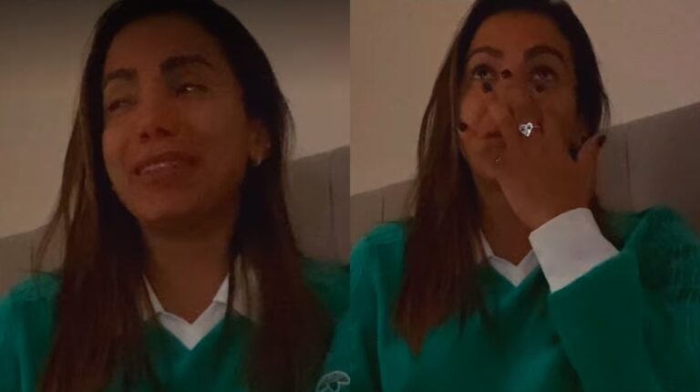 Anitta chorando ao contar estupro.