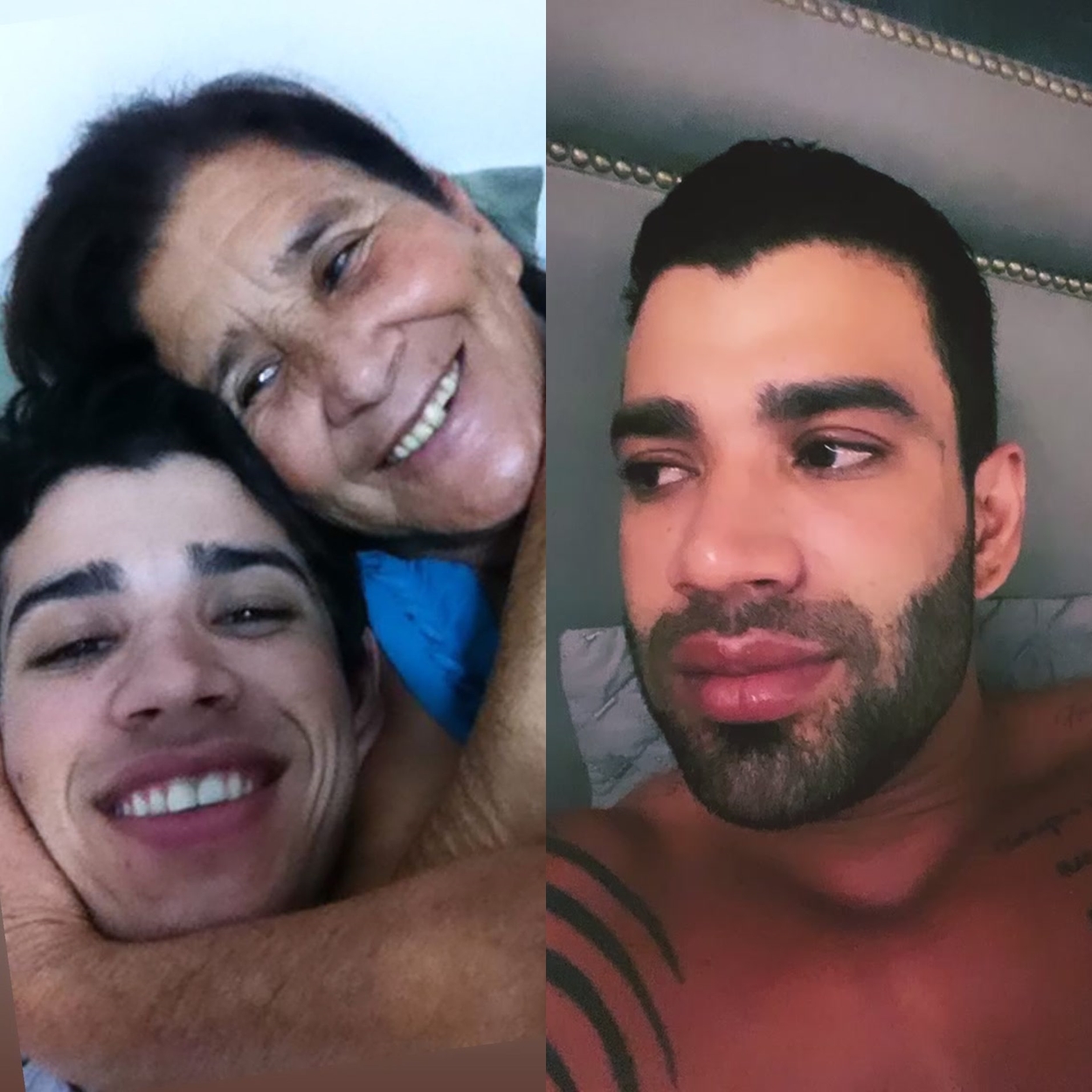 Gusttavo Lima e sua mãe abraçados. Gusttavo Lima e sua mãe abraçados.