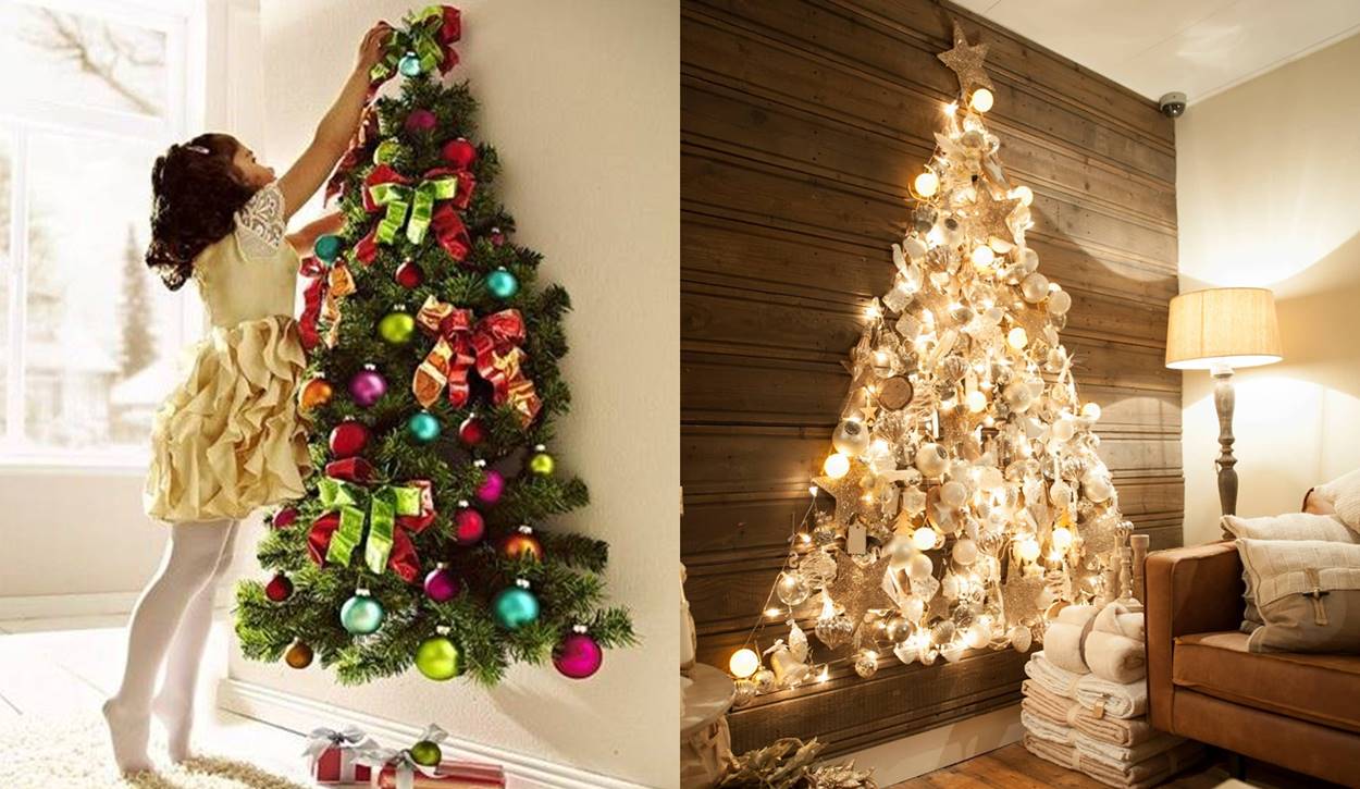 Foto de estilos de árvore de Natal de parede.
