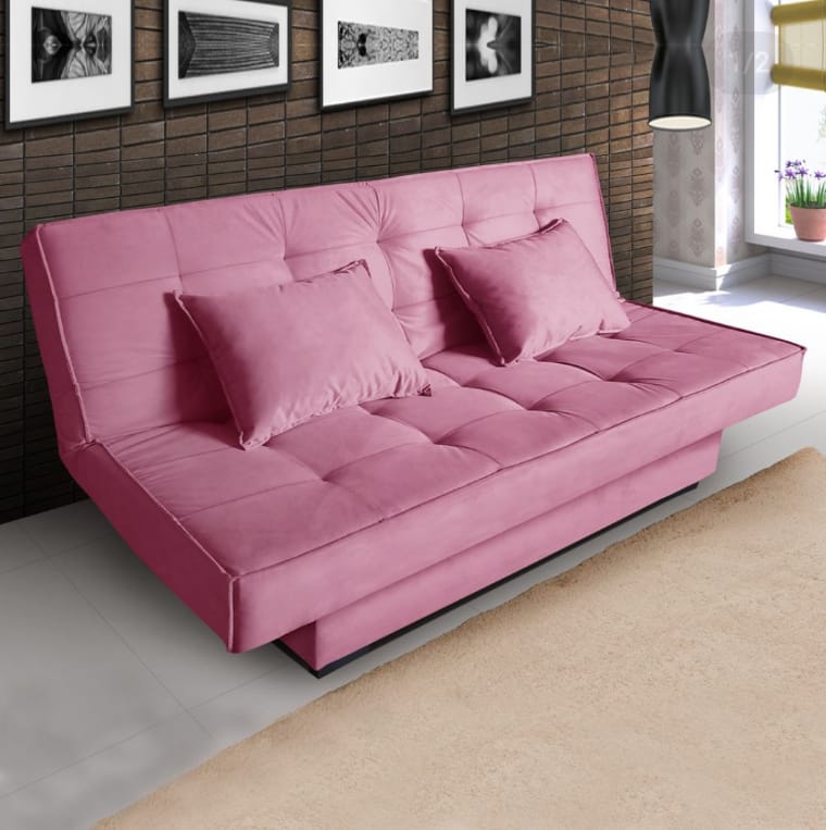 Sofá rosa