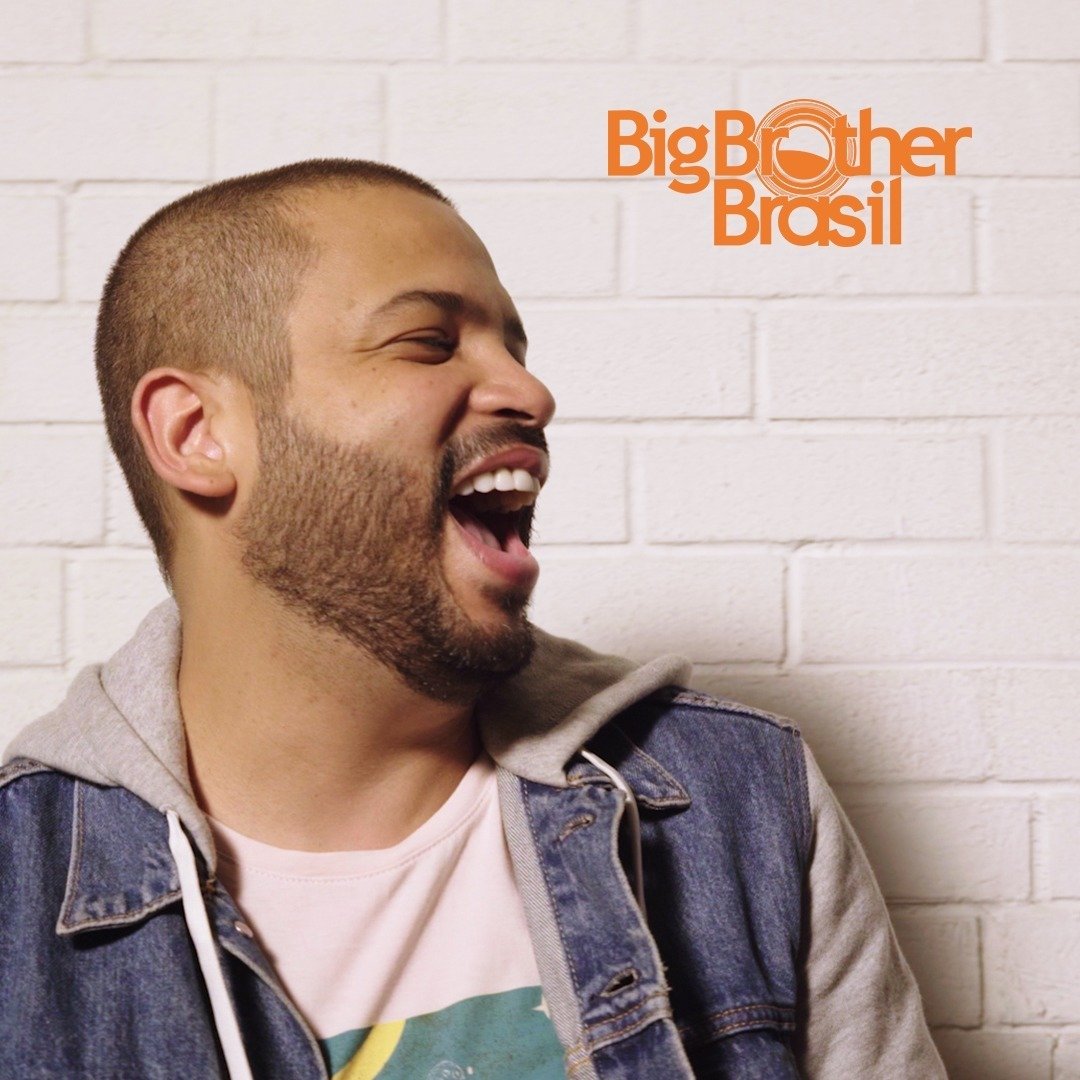 Rapper Projota no Big Brother Brasil.