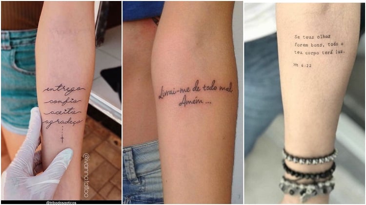 três tattoos religiosas