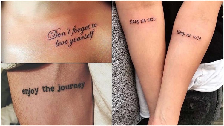 três frases em inglês para tatuar