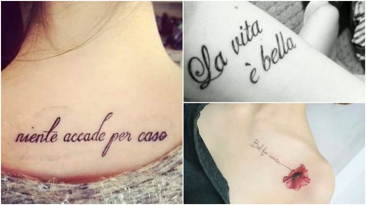 três frases para tatuagem em italiano