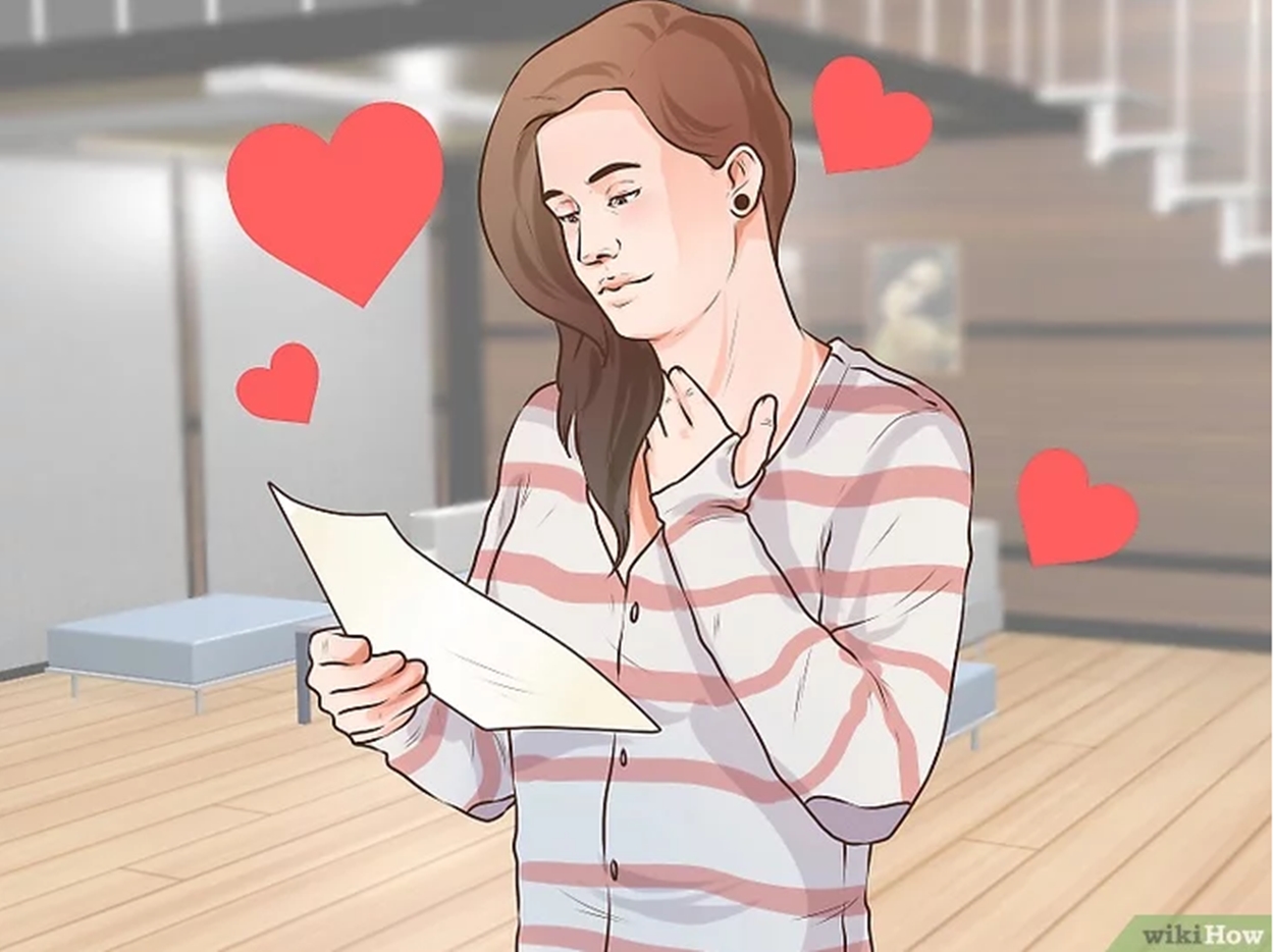 Expressar o amor, mulher lendo carta. 10 coisas importantes - Expressar o amor.