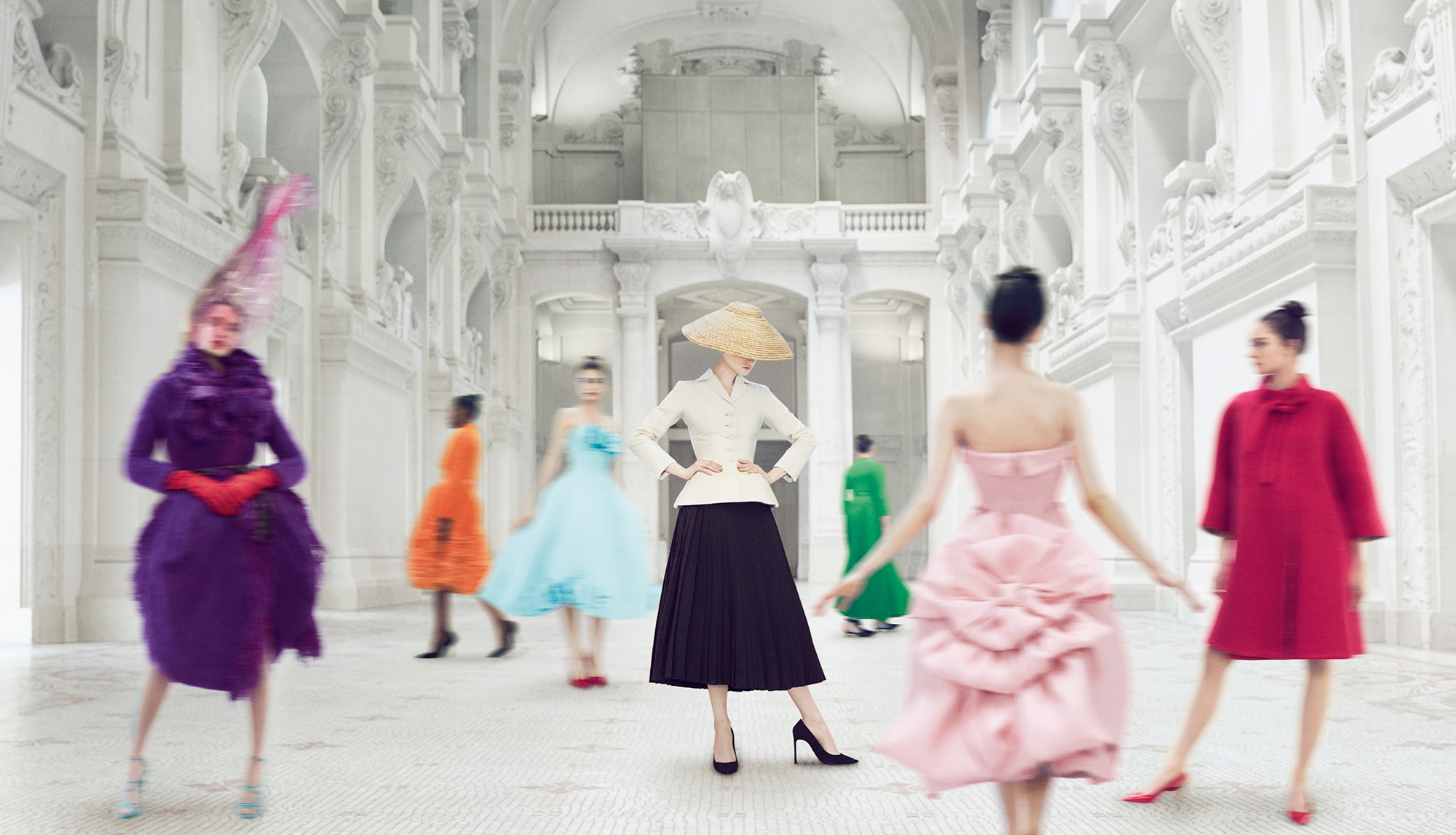 Foto da exposição “Christian Dior, costureiro dos sonhos” no Museu de Artes Decorativas de Paris (MAD), de 2017.